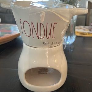NWT Rae Dunn Fondue Set